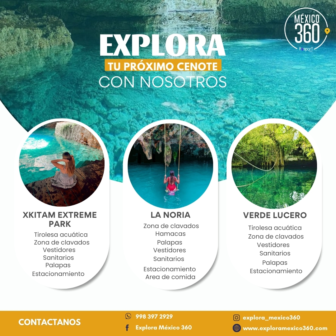 Explora tu próximo cenote con nosotros 