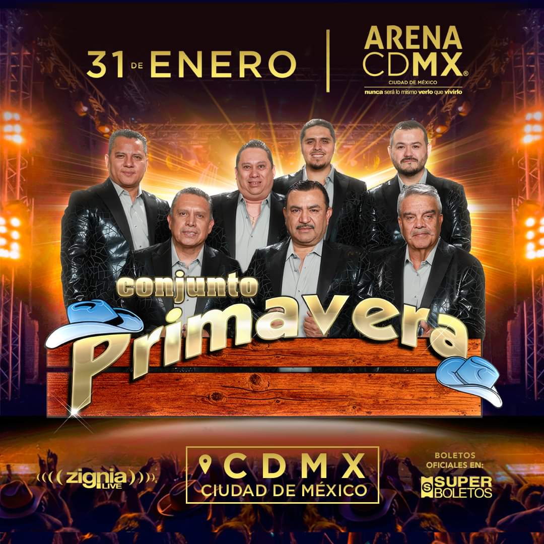 Conjunto Primavera en la Arena CDMX