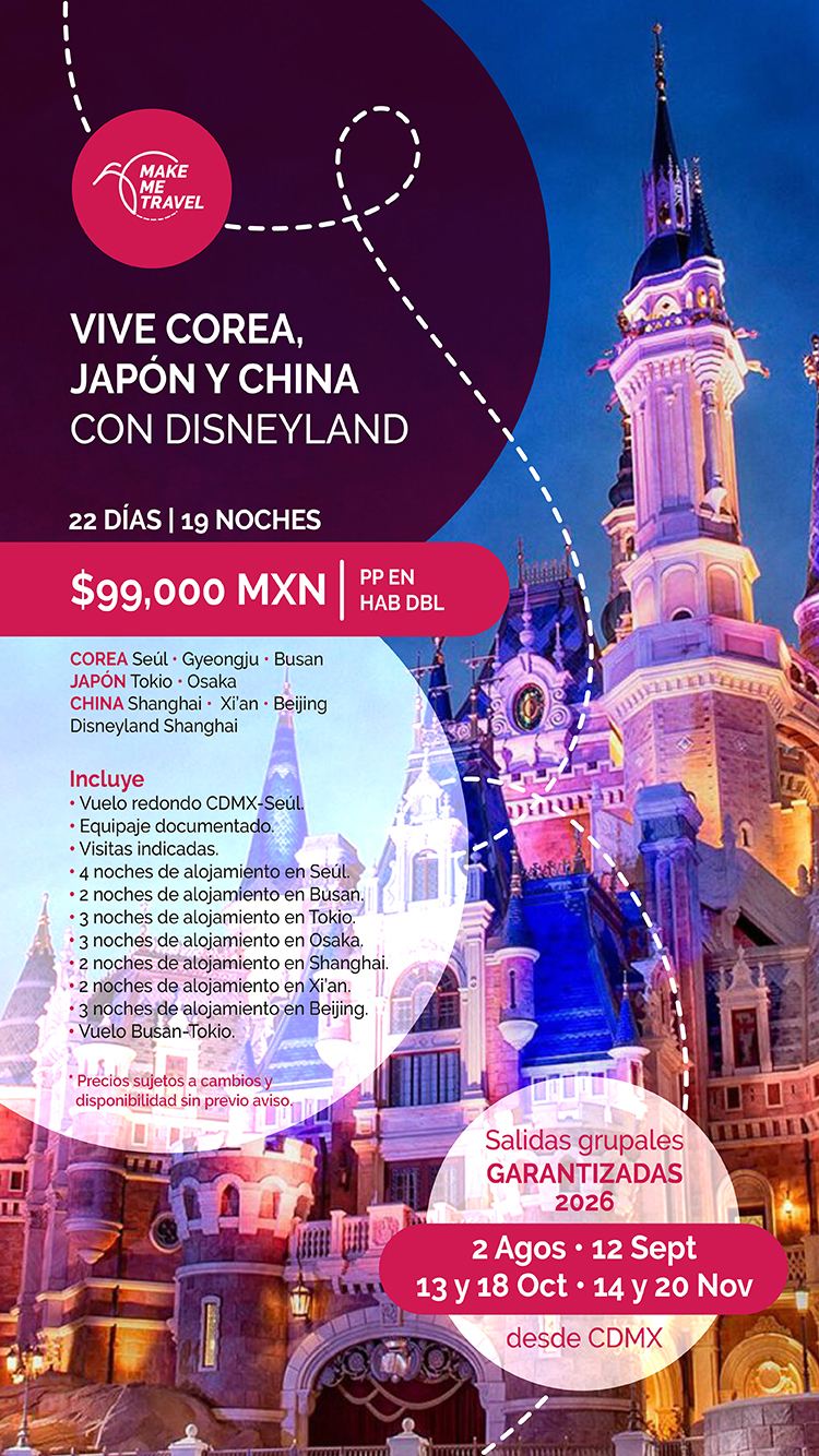 COREA, JAPÓN Y CHINA CON DISNEYLAND 