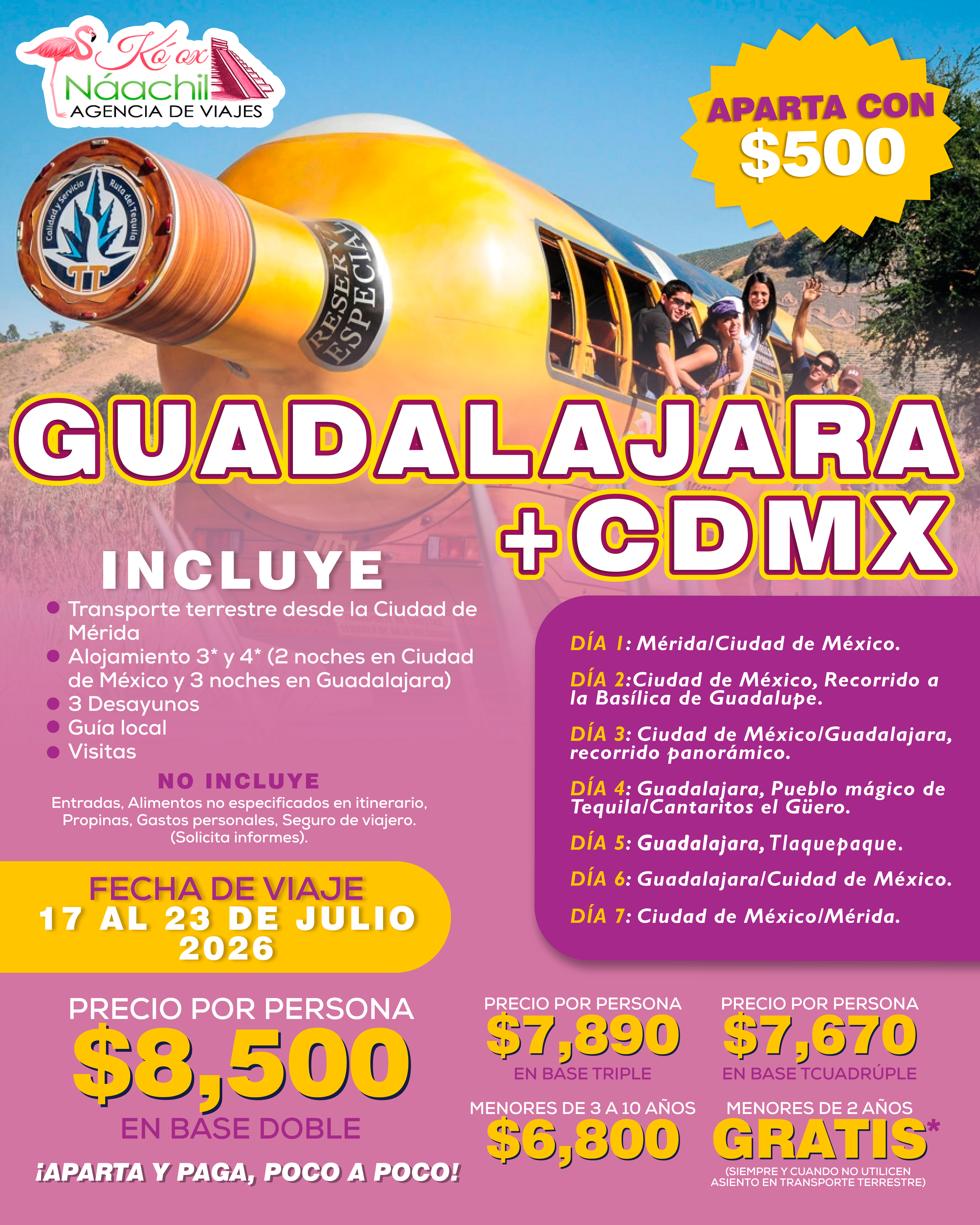 GUADALAJARA  17 AL 23 DE JULIO 2026