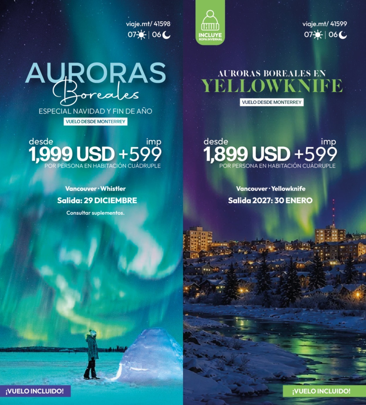 Auroras Boreales Canadá