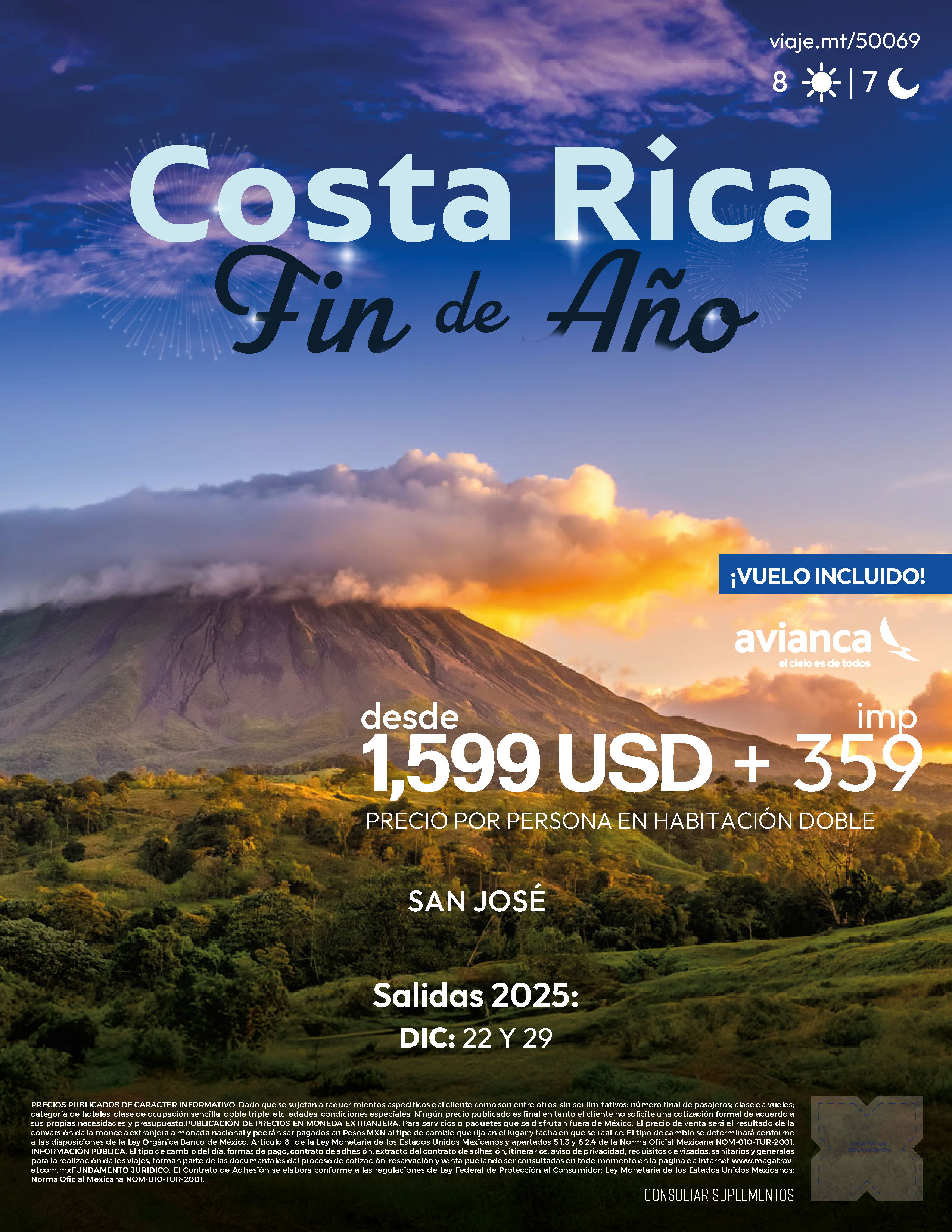 Costa Rica Fin de Año 2025