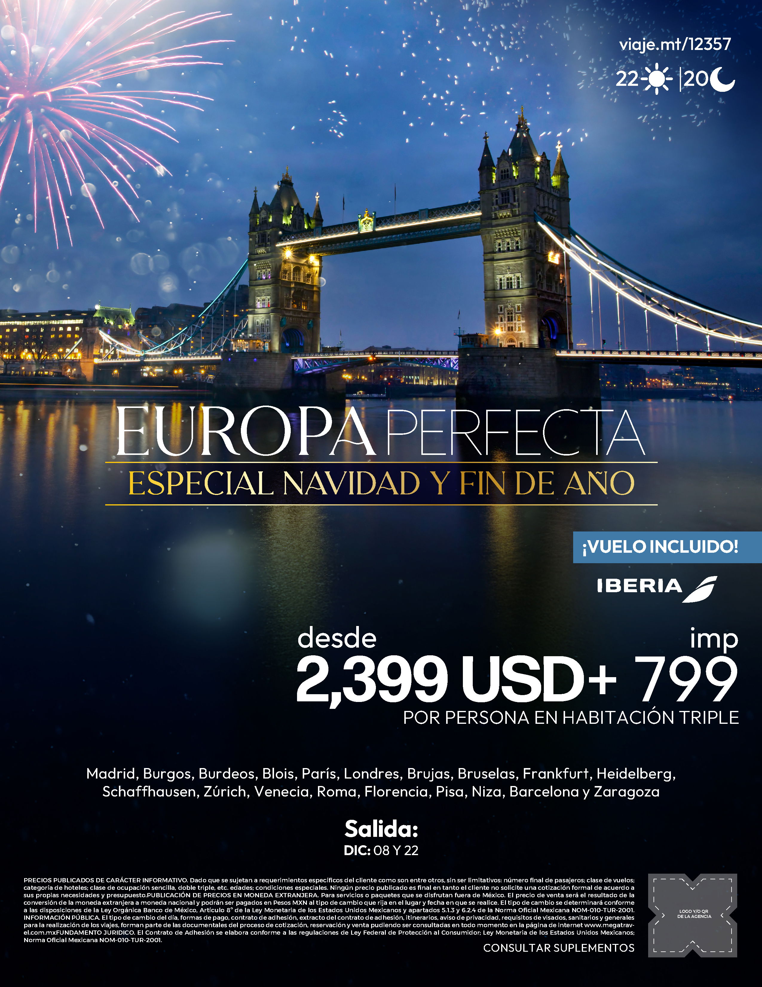 Europa Perfecta Navidad y Fin de Año 2025