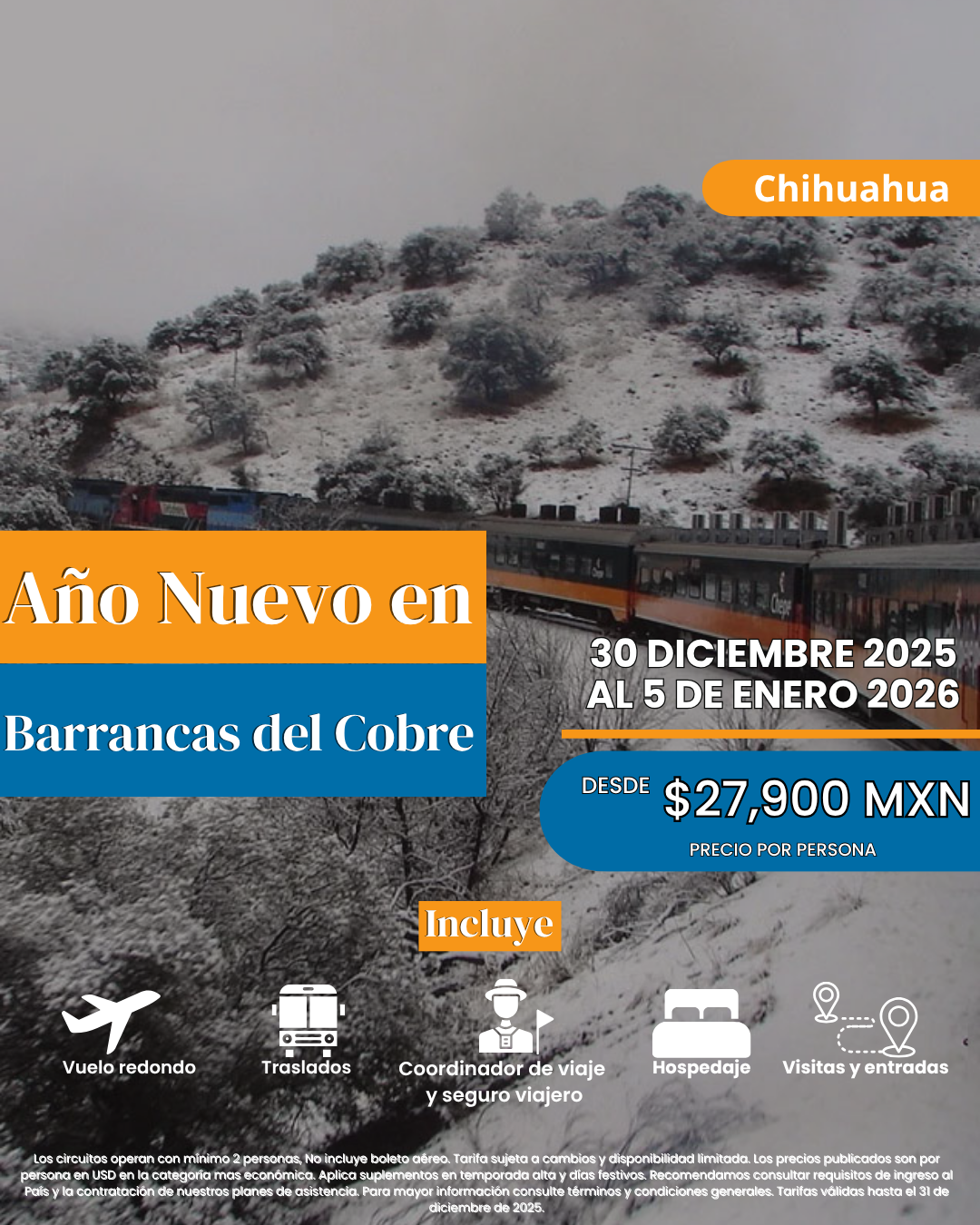 Año Nuevo en Barrancas del Cobre