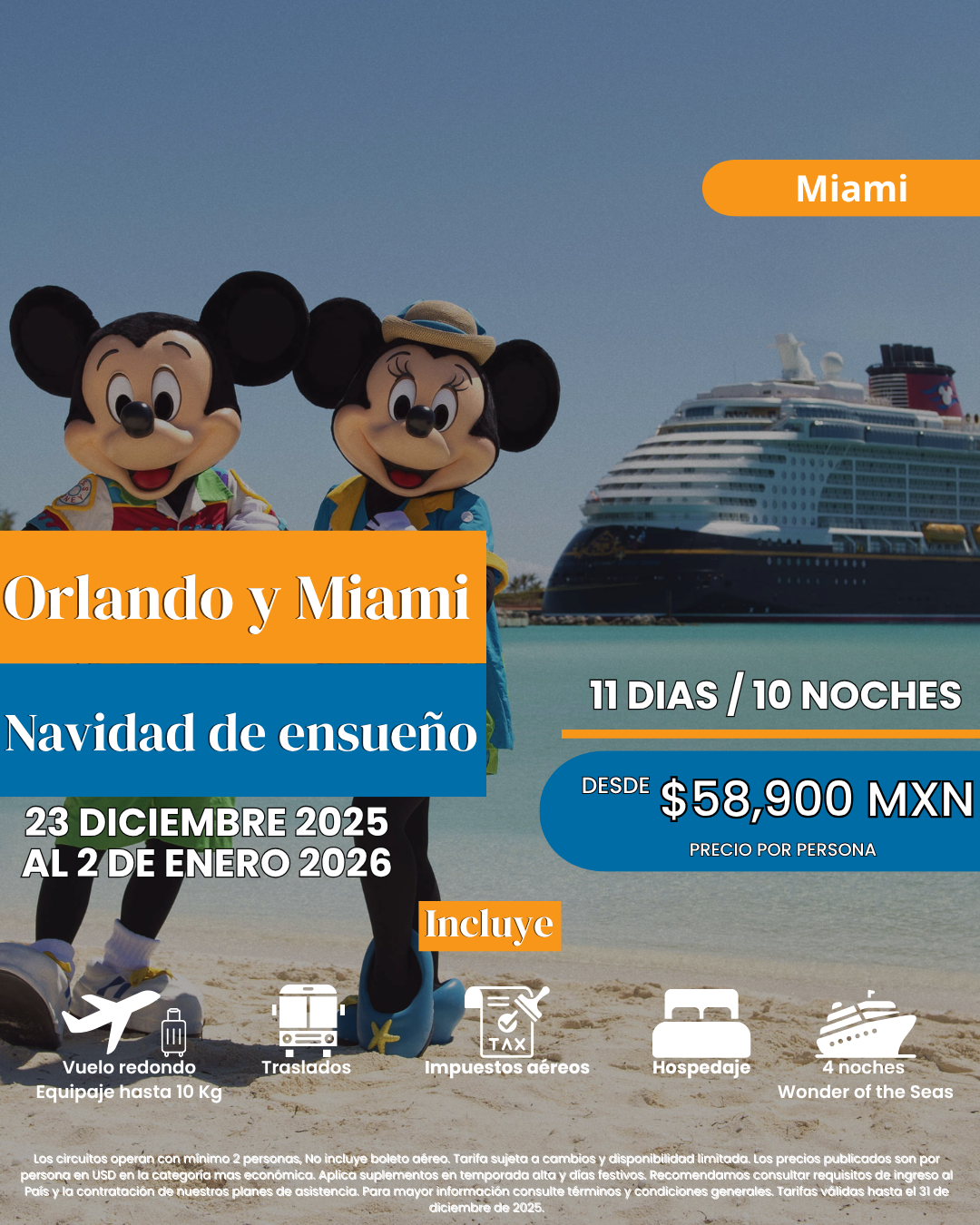 Navidad de Ensueño en Miami y Orlando